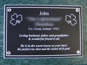 Tell Their Story Memorial Bench