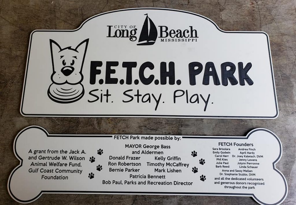 dog park signage